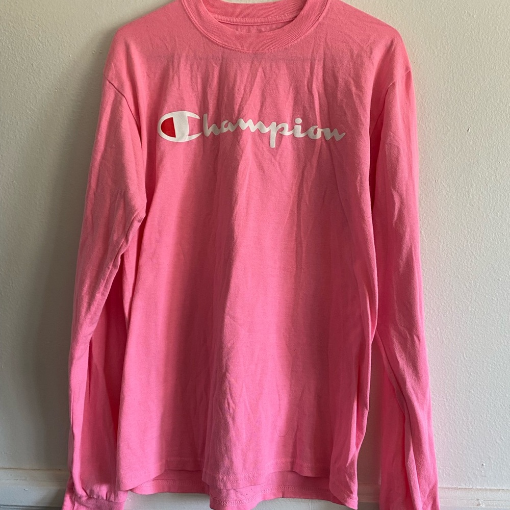 Champion Long Sleeve Shirt Pink S